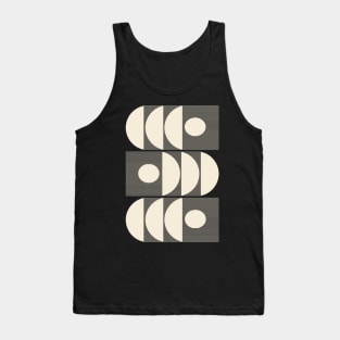 Mid Century Modern Geometric Lines and Shapes Tank Top